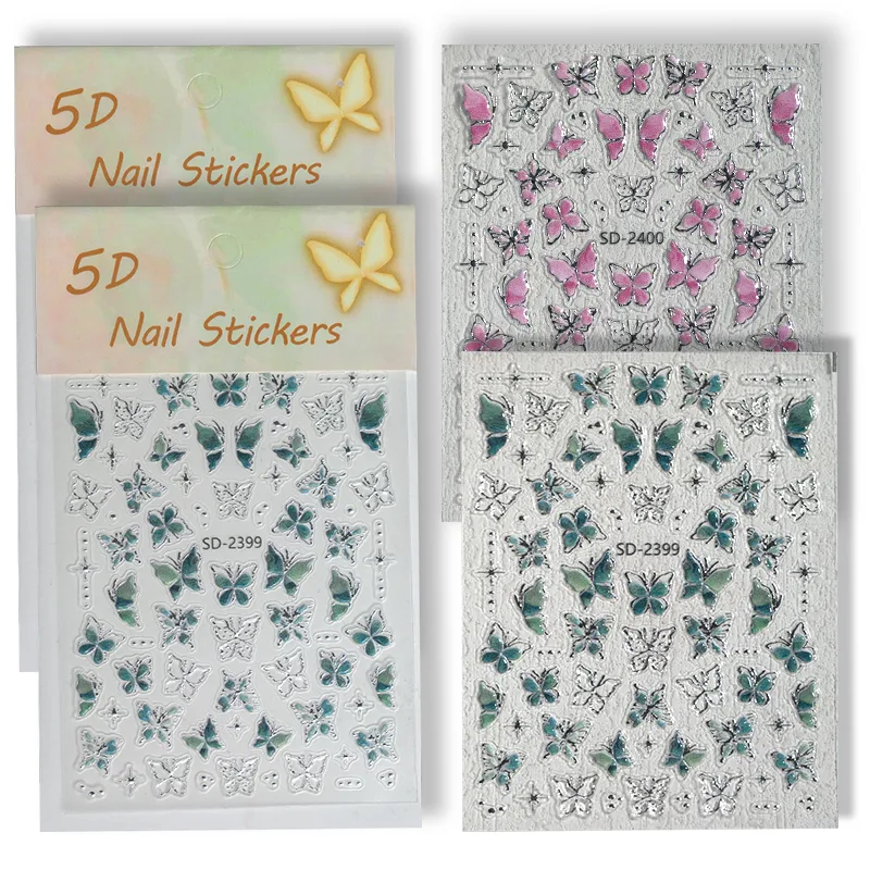 IG Style Princess Cartoon Style Butterfly Nail Stickers Nail Sticker display picture 13