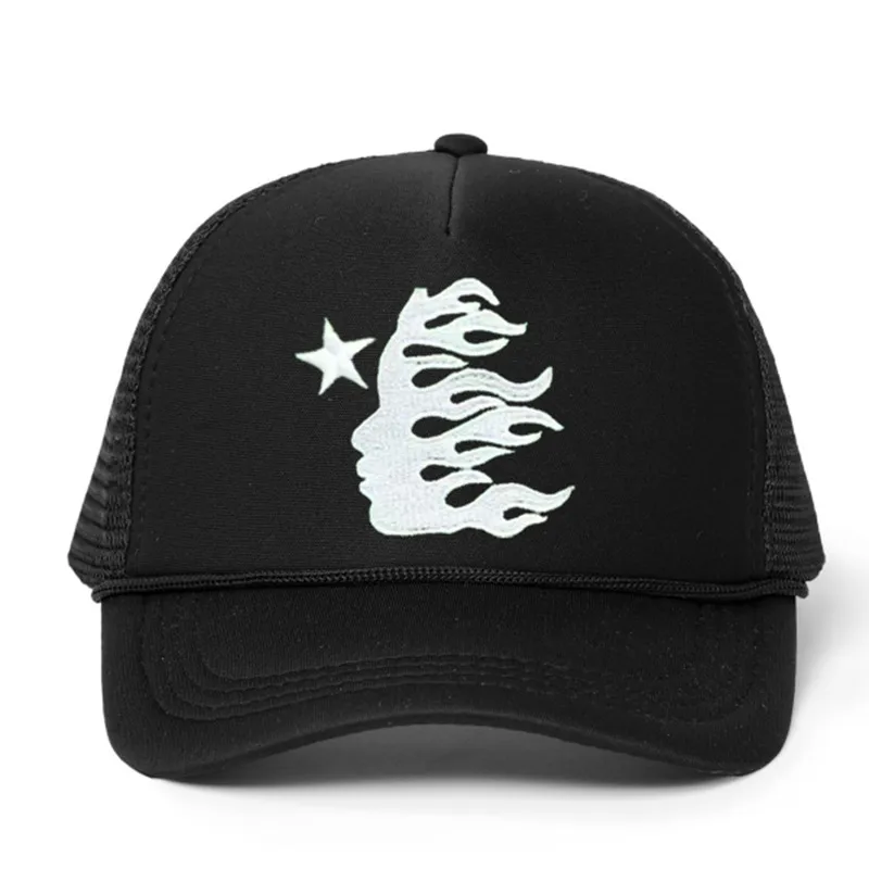 Unisex Exaggerated Artistic Geometric Machine Embroidery Curved Eaves Baseball Cap display picture 1