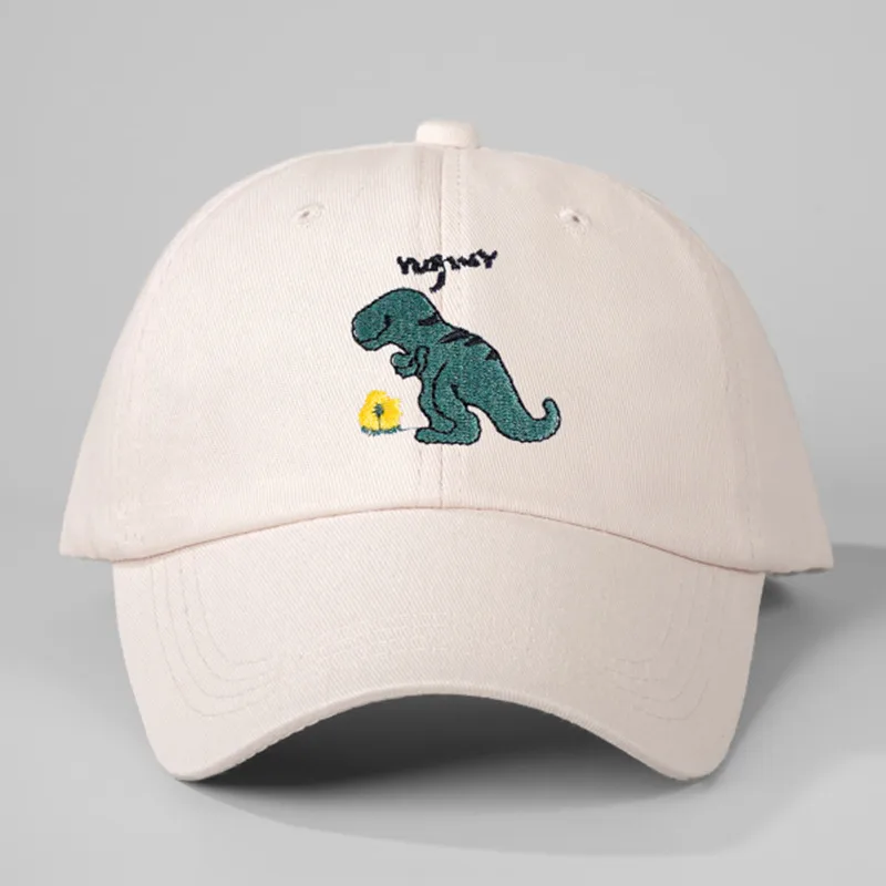 Unisex Cute Dinosaur Machine Embroidery Curved Eaves Baseball Cap display picture 5