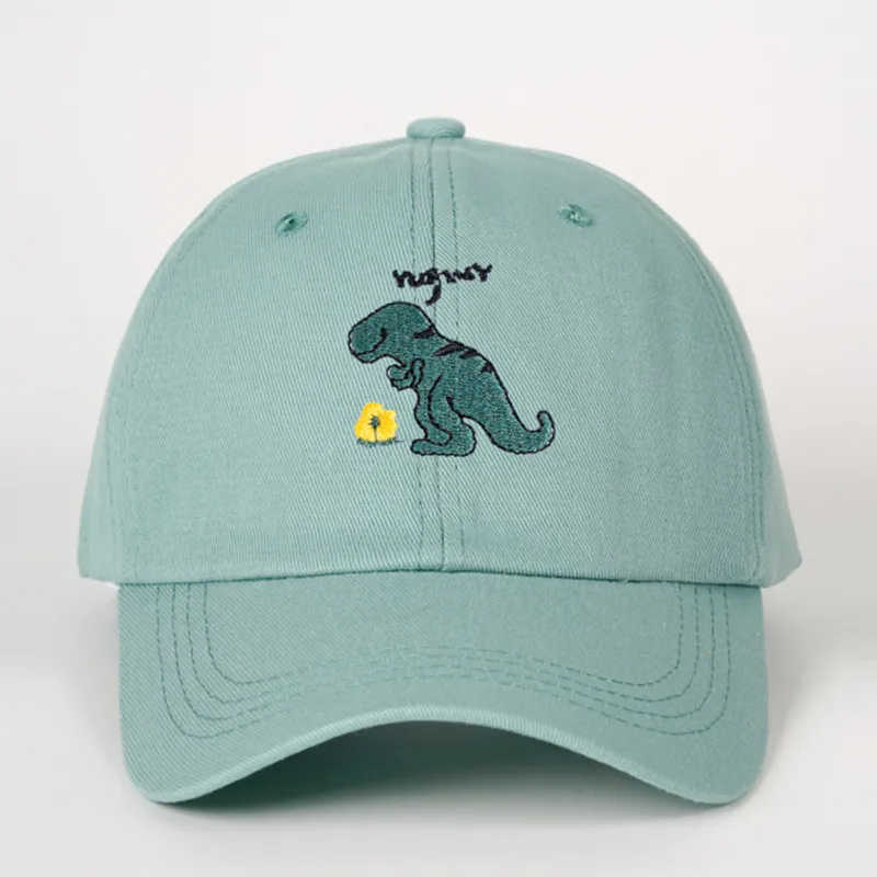 Unisex Cute Dinosaur Machine Embroidery Curved Eaves Baseball Cap display picture 3