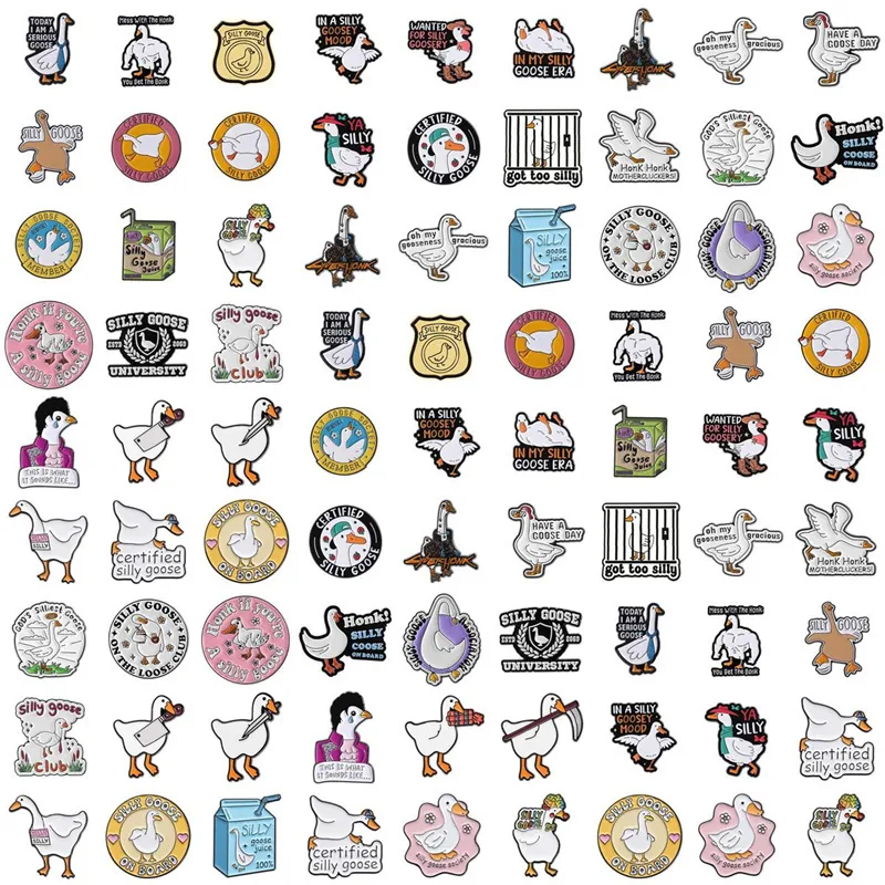 Cartoon Style Cute Streetwear Animal Letter Alloy Stamping Stoving Varnish Plating Women's Cartoon Pinback Badge Brooches Collar Pin display picture 1