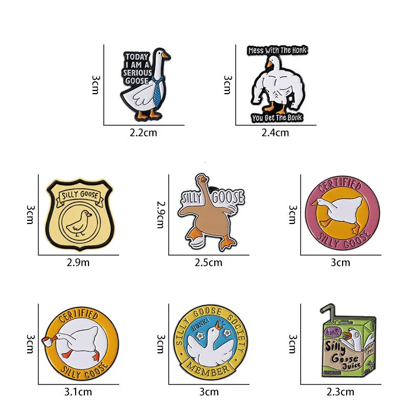 Cartoon Style Cute Streetwear Animal Letter Alloy Stamping Stoving Varnish Plating Women's Cartoon Pinback Badge Brooches Collar Pin display picture 9