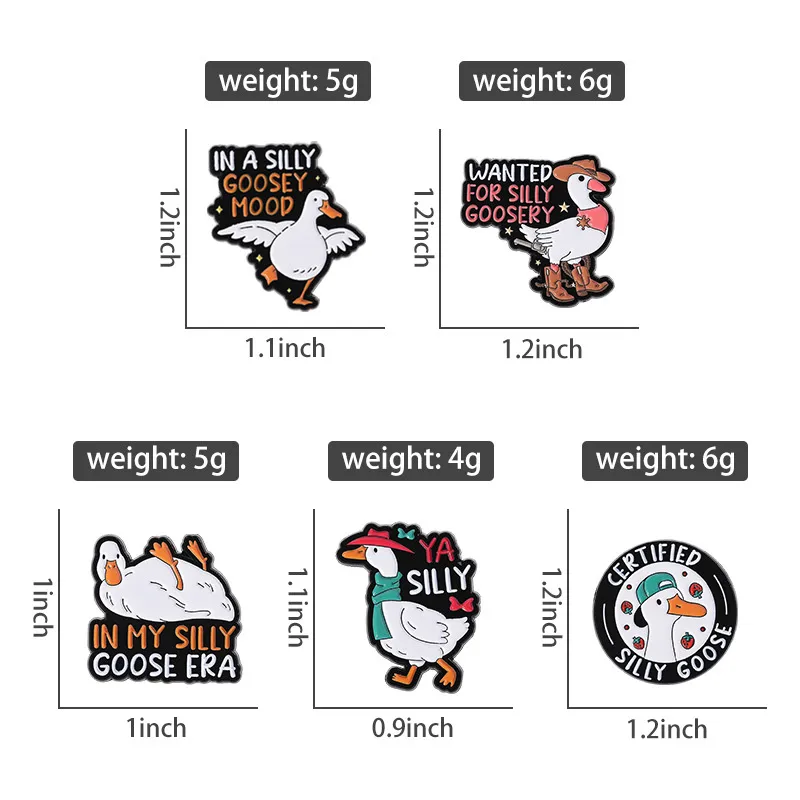 Cartoon Style Cute Streetwear Animal Letter Alloy Stamping Stoving Varnish Plating Women's Cartoon Pinback Badge Brooches Collar Pin display picture 6