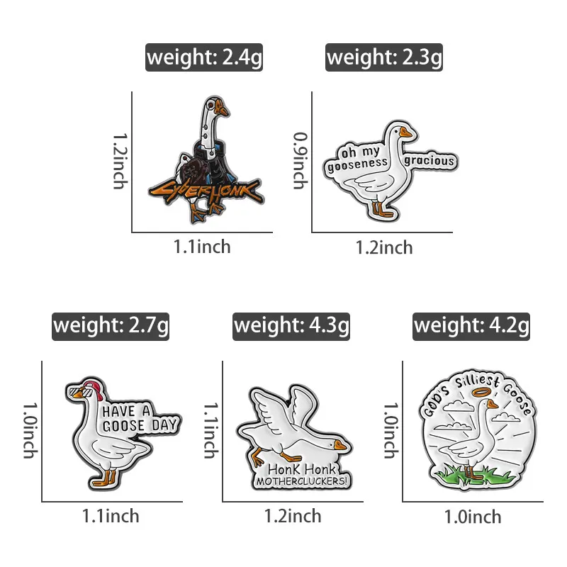 Cartoon Style Cute Streetwear Animal Letter Alloy Stamping Stoving Varnish Plating Women's Cartoon Pinback Badge Brooches Collar Pin display picture 4