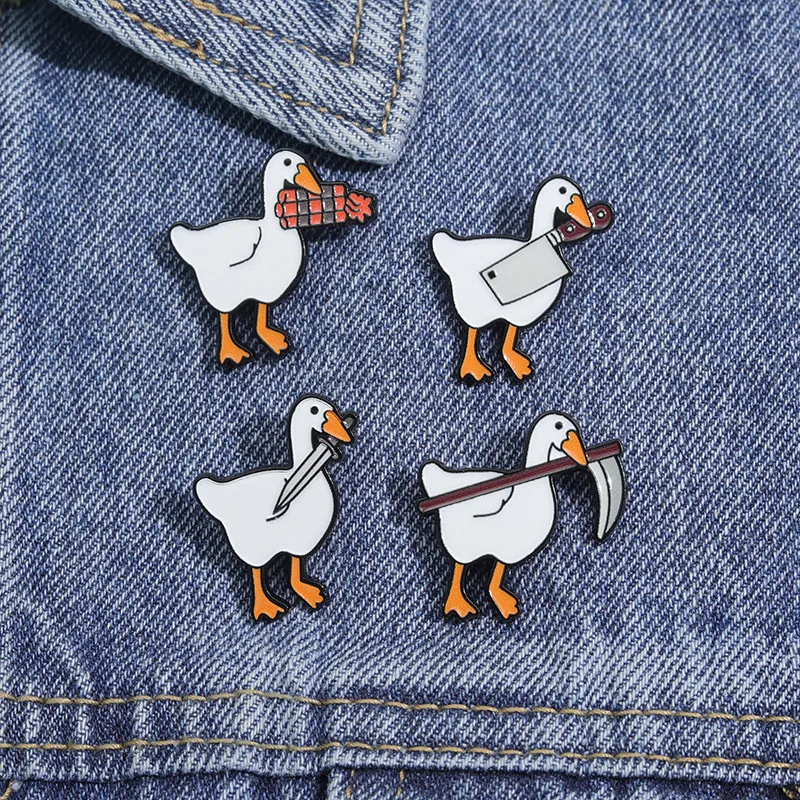 Cartoon Style Cute Streetwear Animal Letter Alloy Stamping Stoving Varnish Plating Women's Cartoon Pinback Badge Brooches Collar Pin display picture 14