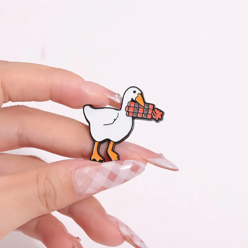 Cartoon Style Cute Streetwear Animal Letter Alloy Stamping Stoving Varnish Plating Women's Cartoon Pinback Badge Brooches Collar Pin display picture 29