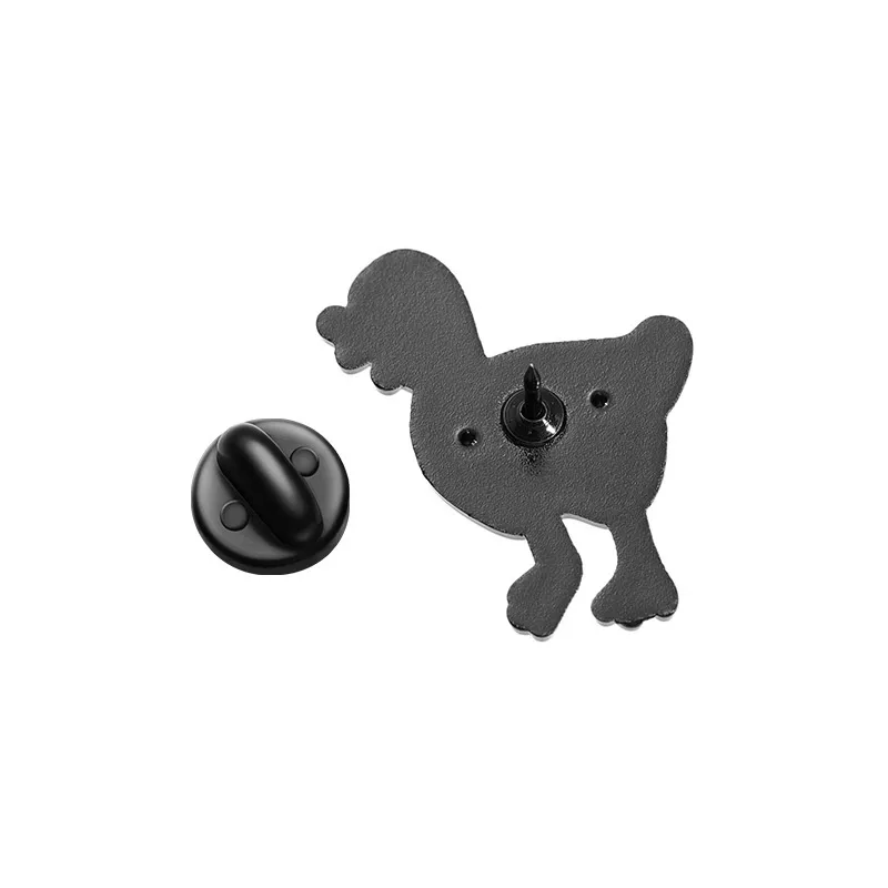 Cartoon Style Cute Streetwear Animal Letter Alloy Stamping Stoving Varnish Plating Women's Cartoon Pinback Badge Brooches Collar Pin display picture 38