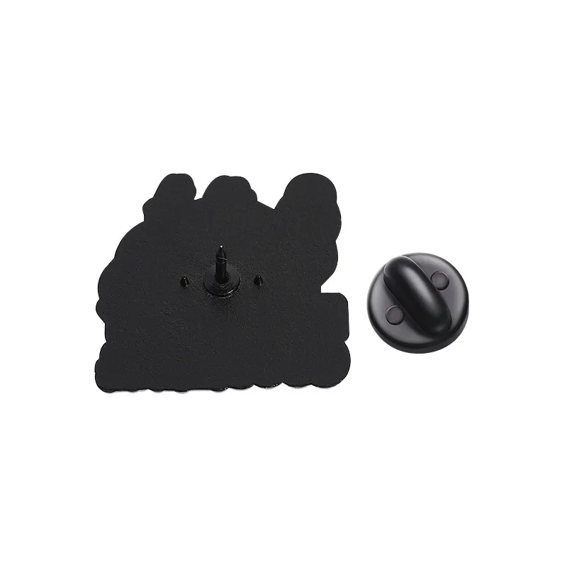 Cartoon Style Cute Streetwear Animal Letter Alloy Stamping Stoving Varnish Plating Women's Cartoon Pinback Badge Brooches Collar Pin display picture 37