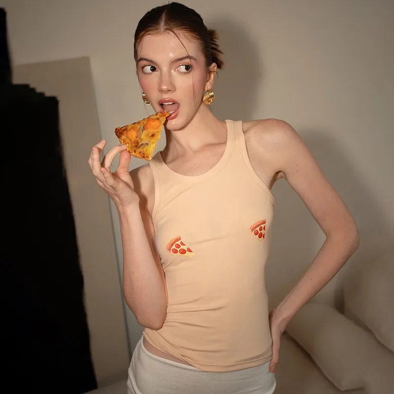 Women's Vest Tank Tops Streetwear Saturday Hamburger display picture 26