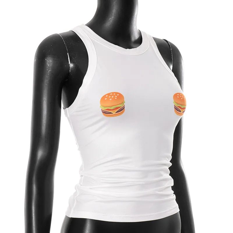Women's Vest Tank Tops Streetwear Saturday Hamburger display picture 30