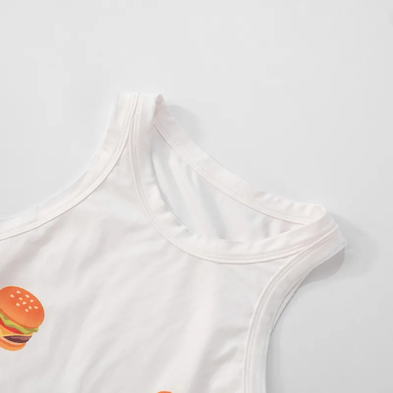 Women's Vest Tank Tops Streetwear Saturday Hamburger display picture 34