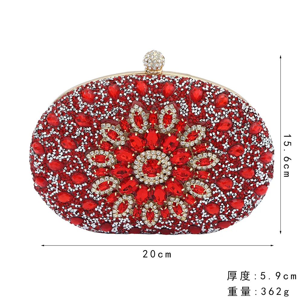 Hot-selling Evening Bag Sunflower Diamond-encrusted Party Clutch Bag Fashionable Personalized All-match Bag Women's Shell Bag display picture 17
