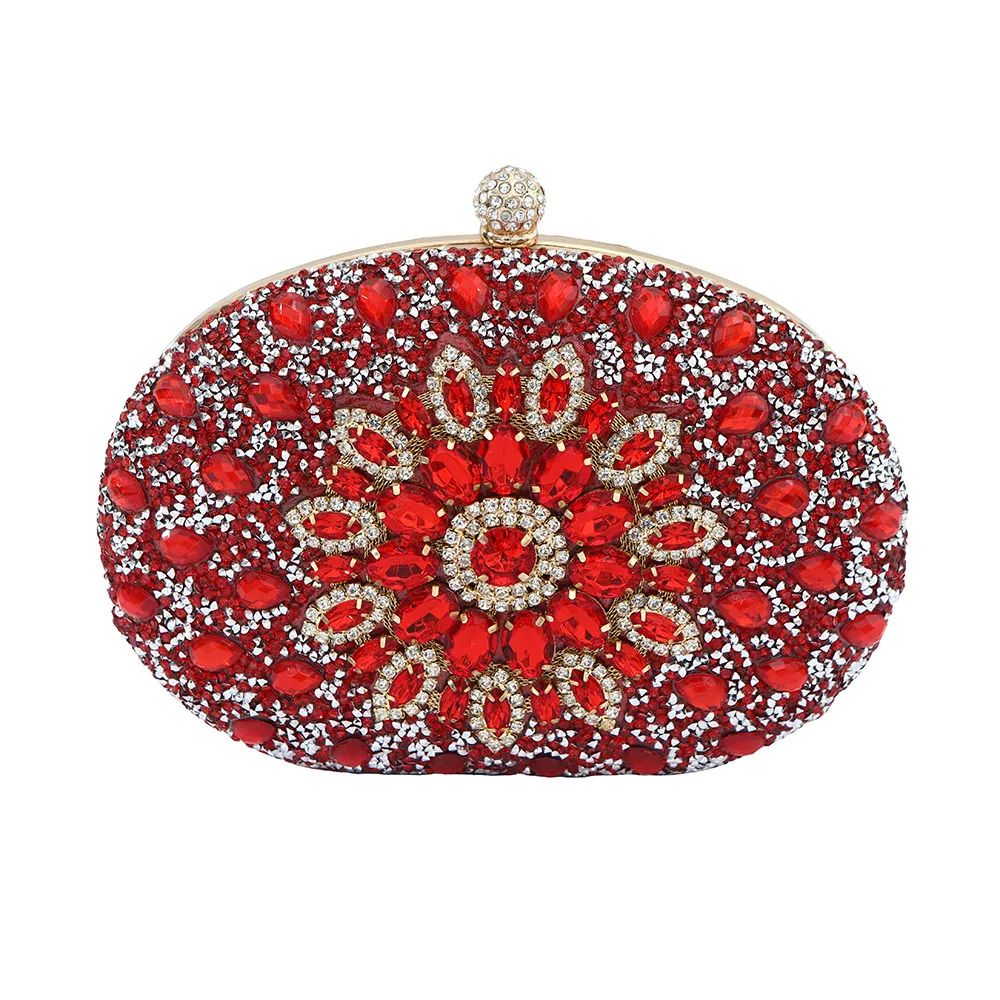 Hot-selling Evening Bag Sunflower Diamond-encrusted Party Clutch Bag Fashionable Personalized All-match Bag Women's Shell Bag display picture 13