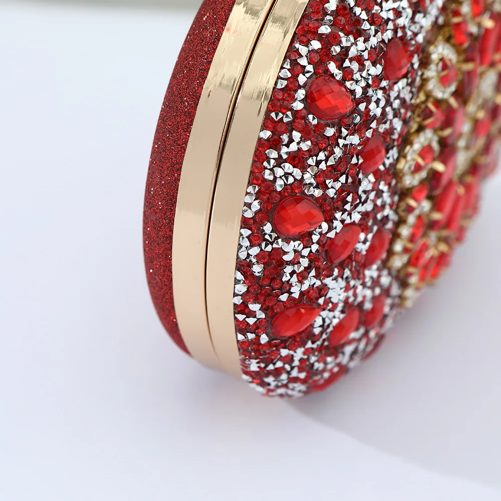 Hot-selling Evening Bag Sunflower Diamond-encrusted Party Clutch Bag Fashionable Personalized All-match Bag Women's Shell Bag display picture 2