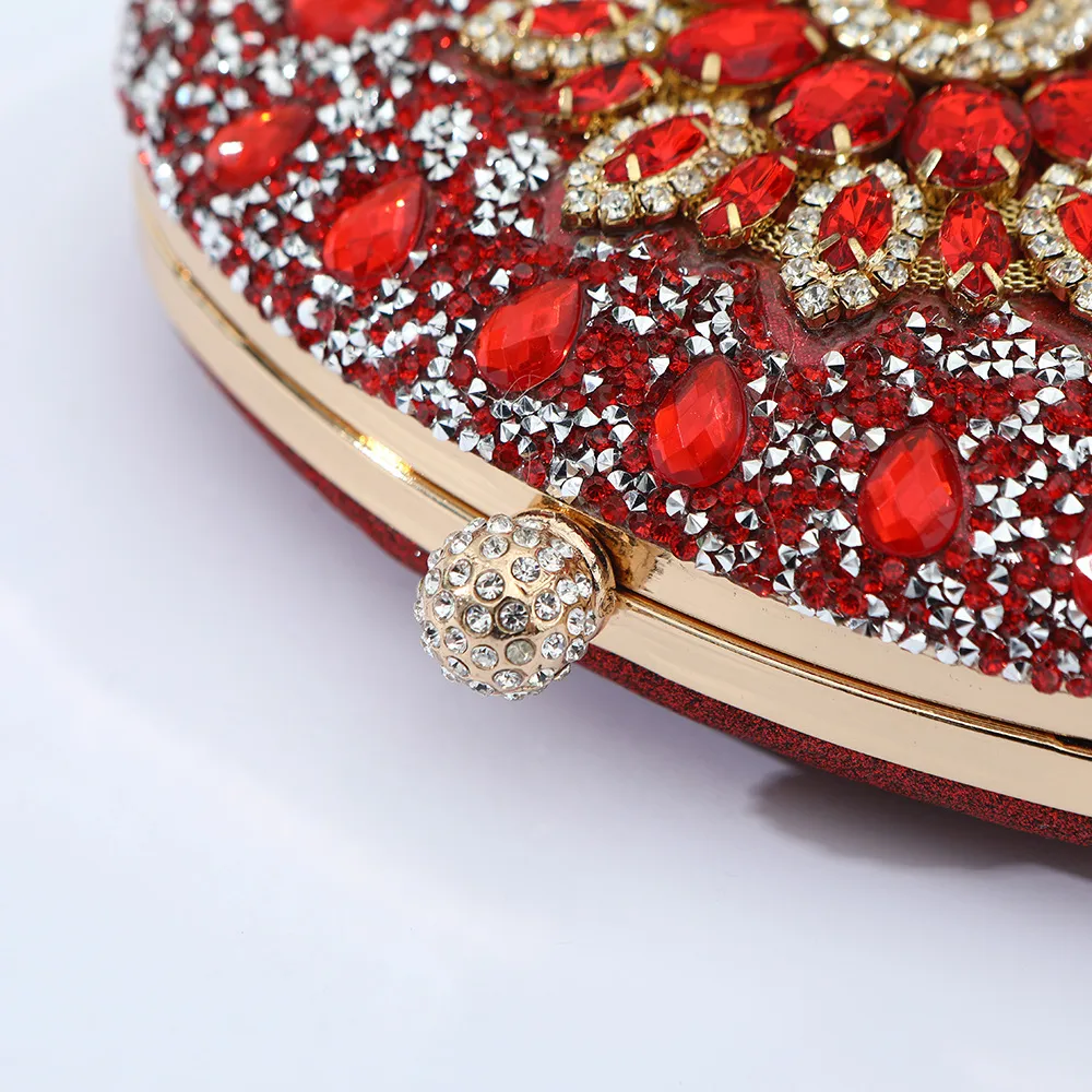 Hot-selling Evening Bag Sunflower Diamond-encrusted Party Clutch Bag Fashionable Personalized All-match Bag Women's Shell Bag display picture 4