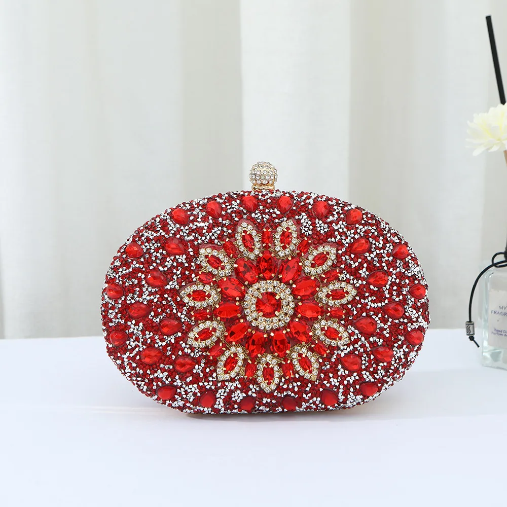 Hot-selling Evening Bag Sunflower Diamond-encrusted Party Clutch Bag Fashionable Personalized All-match Bag Women's Shell Bag display picture 14