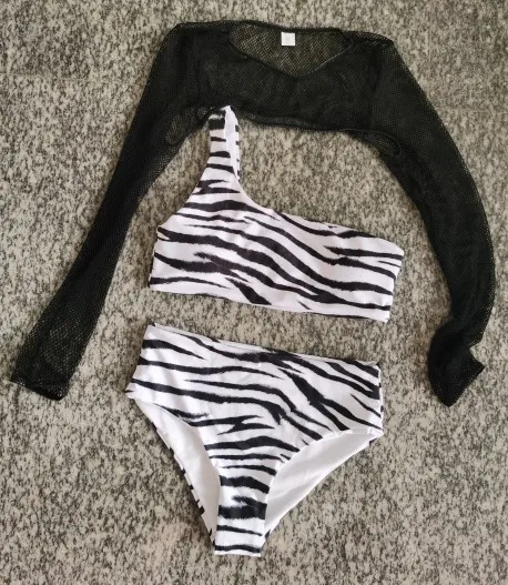 New  Bikini Swimsuit Women's  Leopard Print Swimsuit Three-piece Zebra Print Lingerie display picture 13