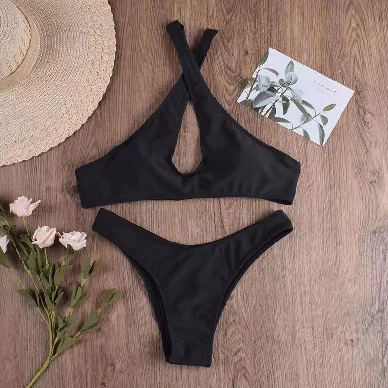 New Swimsuit Ladies  Sexy Cross Bikini Europe And The United States Foreign Trade Swimsuit Wish Swimsuit Europe And The United States display picture 2