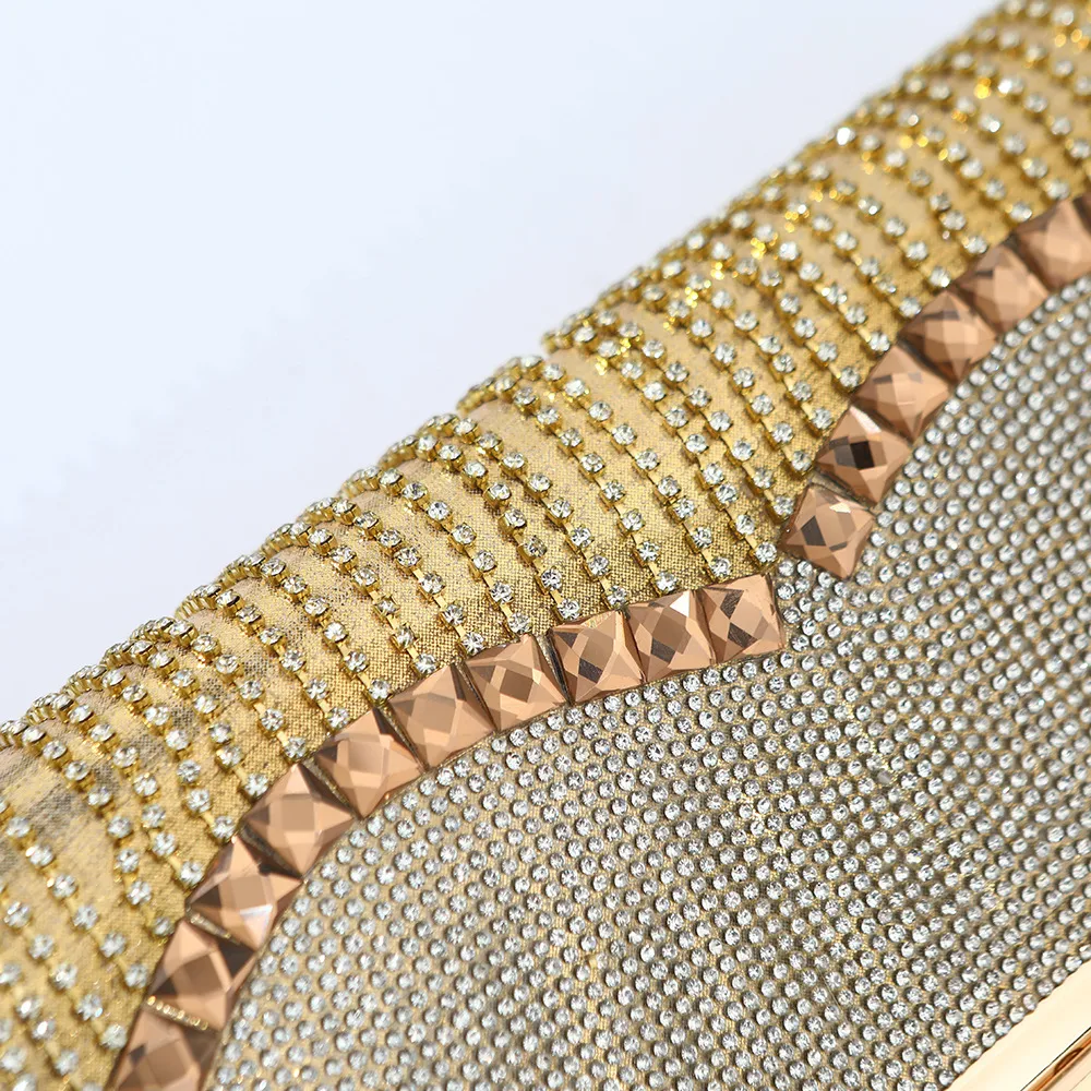 Explosions Foreign Trade Tassel Daffy Bag Banquet Evening Dress Clutch Bag High-end Tassel Diamond Evening Bag Manufacturers Wholesale display picture 5