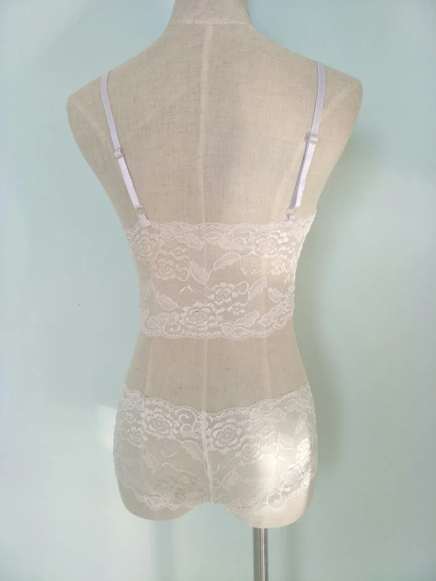 Foreign Trade   Sexy Lace Sexy Underwear Transparent Sling Three-point Wrap Chest Lace Underwear Set display picture 6