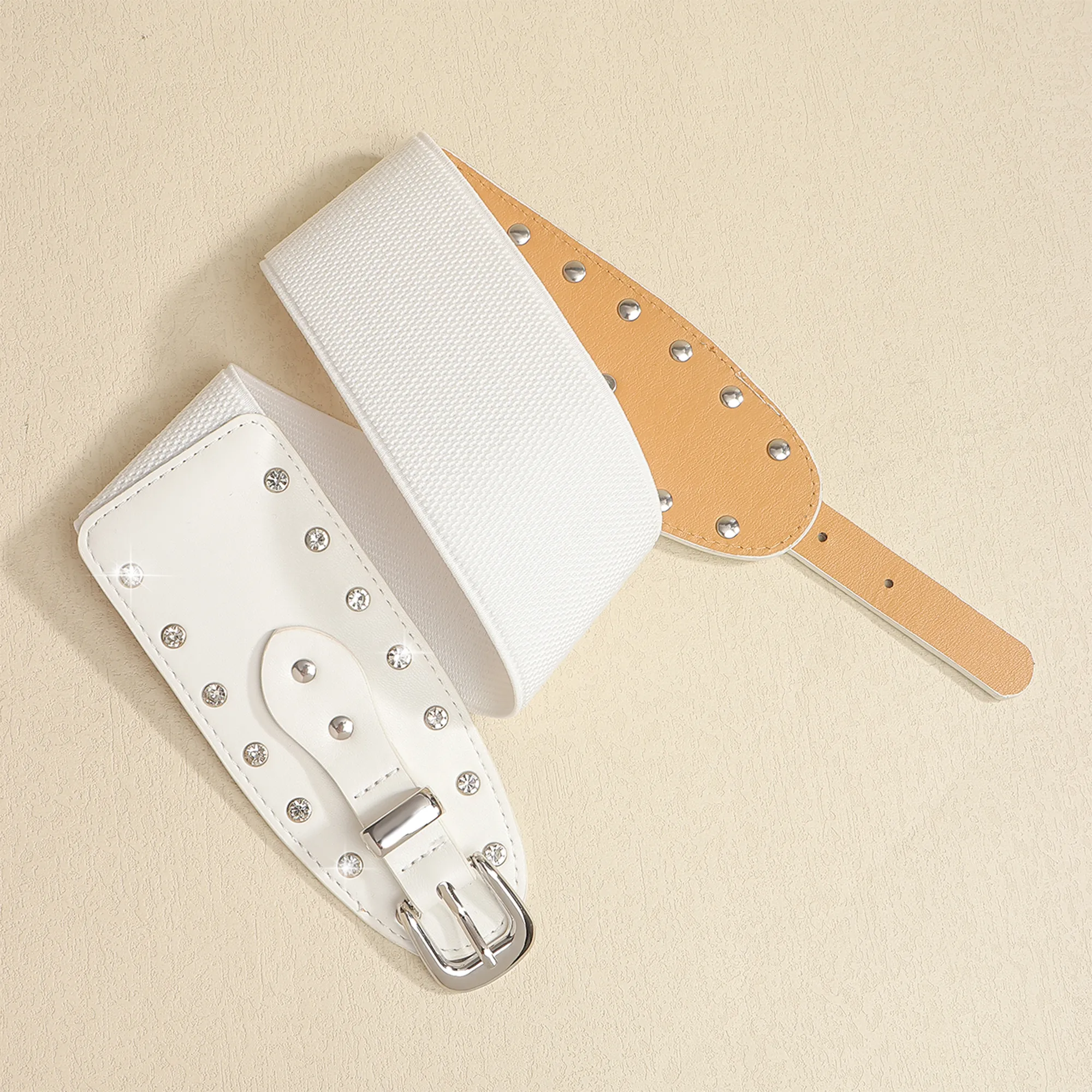 Casual Elegant Sexy Solid Color Pu Buckle Rhinestones Women's Chain Belts display picture 9