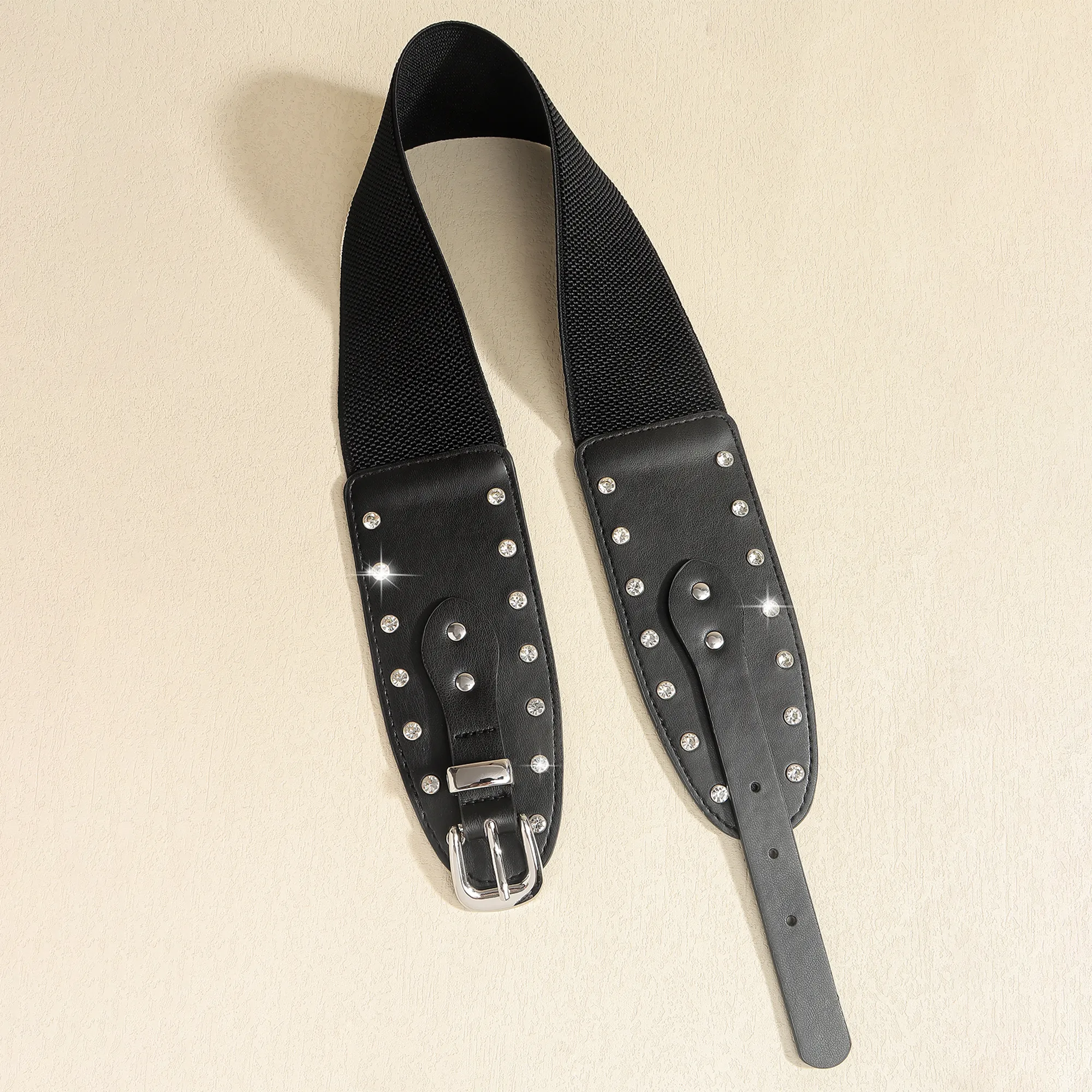 Casual Elegant Sexy Solid Color Pu Buckle Rhinestones Women's Chain Belts display picture 5