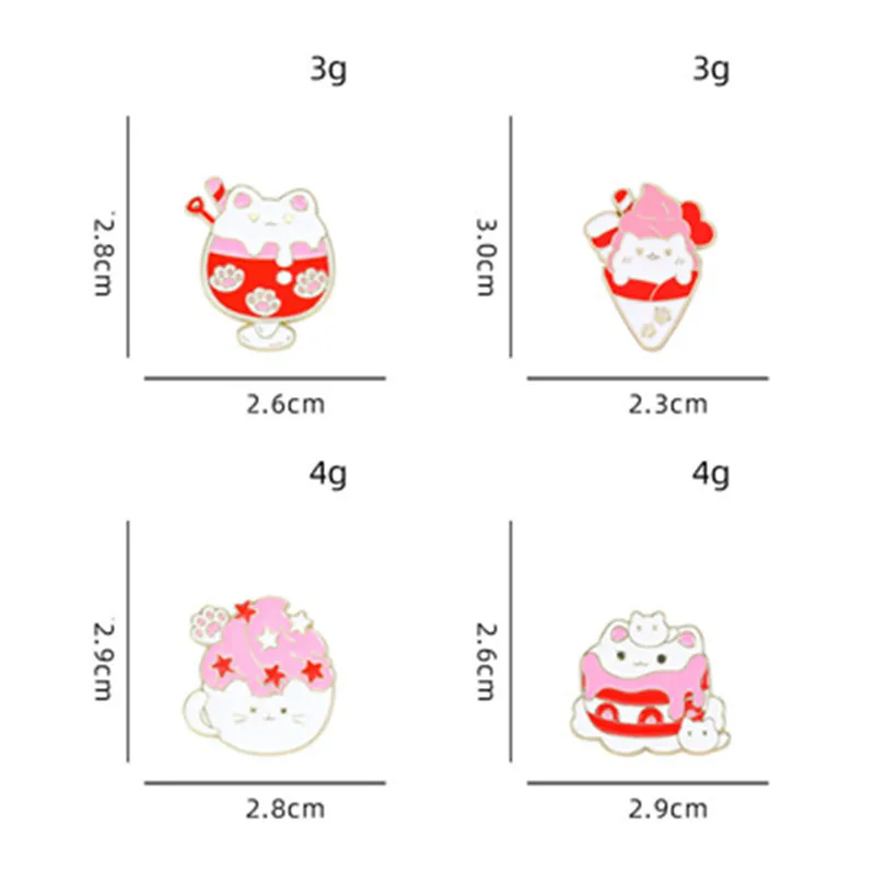 Cartoon Style Cute Streetwear Animal Cat Alloy Stamping Stoving Varnish Plating Unisex Cartoon Pinback Badge Brooches Collar Pin display picture 4