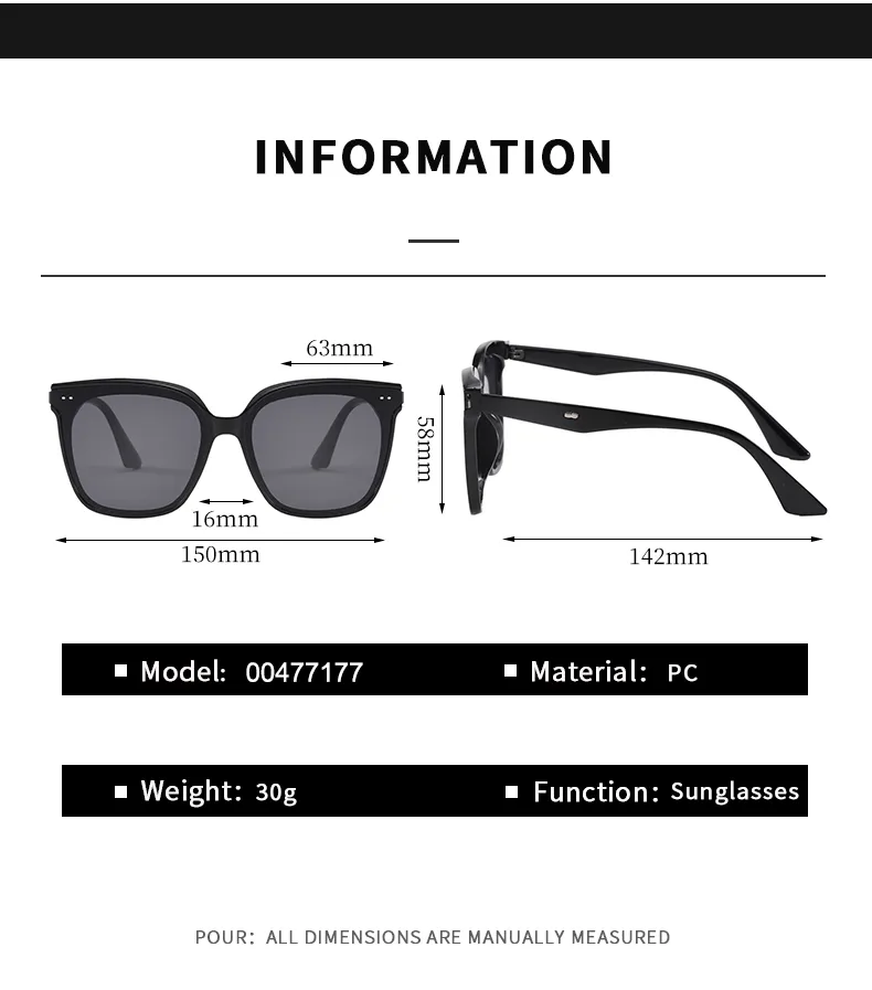 Retro Simple Style Streetwear Solid Color PC UV400 Protection Tinted Lenses Square Full Frame Glasses display picture 8