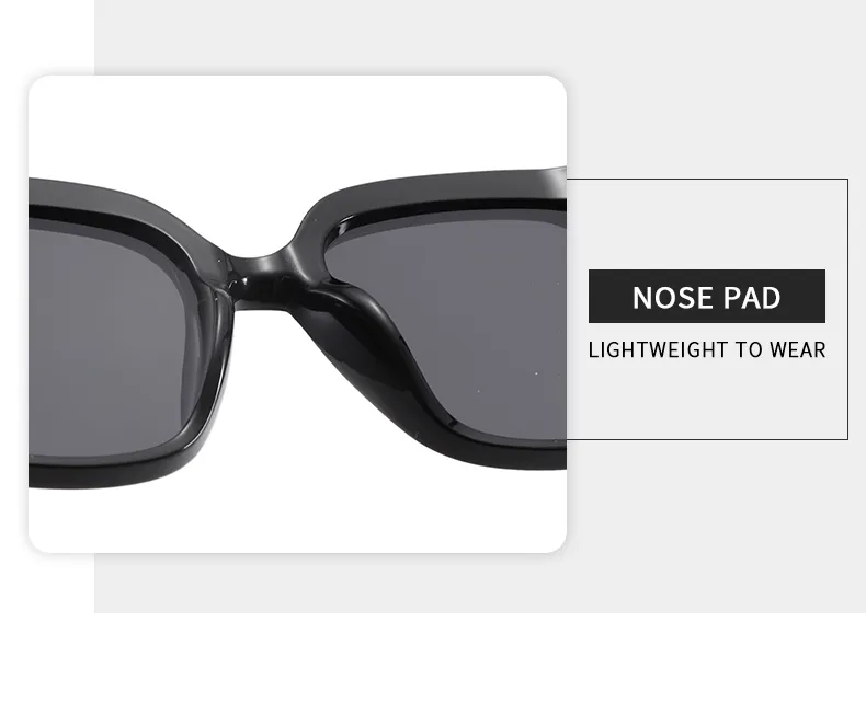 Retro Simple Style Streetwear Solid Color PC UV400 Protection Tinted Lenses Square Full Frame Glasses display picture 6