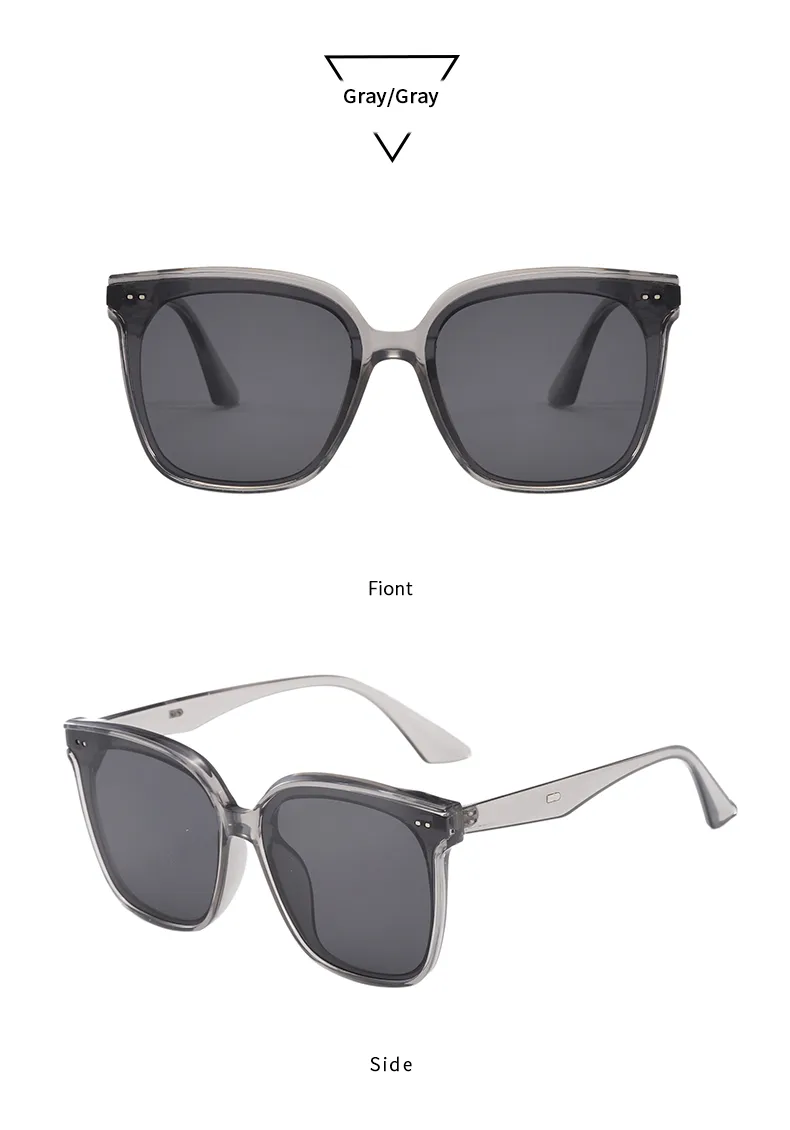 Retro Simple Style Streetwear Solid Color PC UV400 Protection Tinted Lenses Square Full Frame Glasses display picture 15
