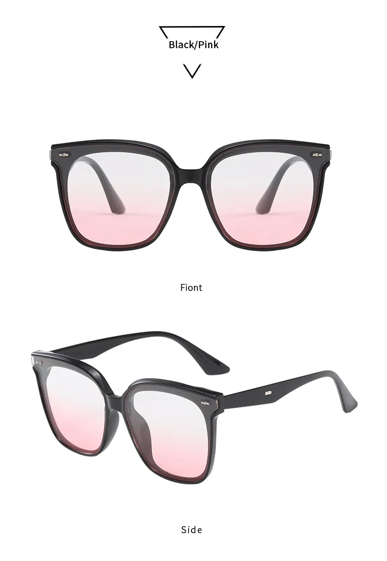 Retro Simple Style Streetwear Solid Color PC UV400 Protection Tinted Lenses Square Full Frame Glasses display picture 14