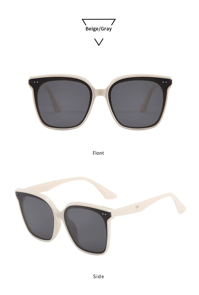 Retro Simple Style Streetwear Solid Color PC UV400 Protection Tinted Lenses Square Full Frame Glasses display picture 16