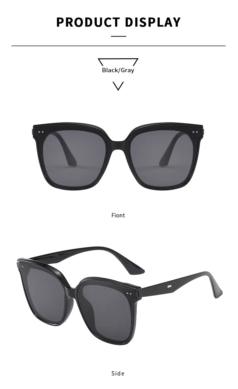 Retro Simple Style Streetwear Solid Color PC UV400 Protection Tinted Lenses Square Full Frame Glasses display picture 10