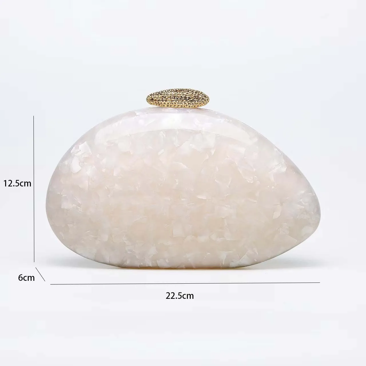 Women's  New Shoulder Crossbody Bag Shaped Shell Acrylic Bag Fashion Wedding Dinner Clutch Bag display picture 3