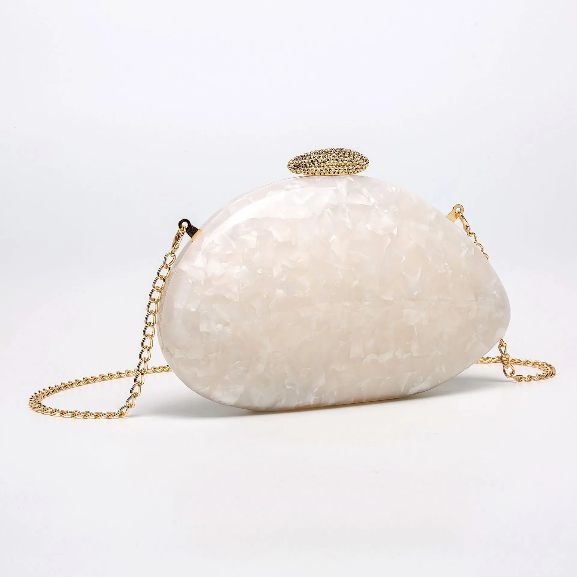 Women's  New Shoulder Crossbody Bag Shaped Shell Acrylic Bag Fashion Wedding Dinner Clutch Bag display picture 6