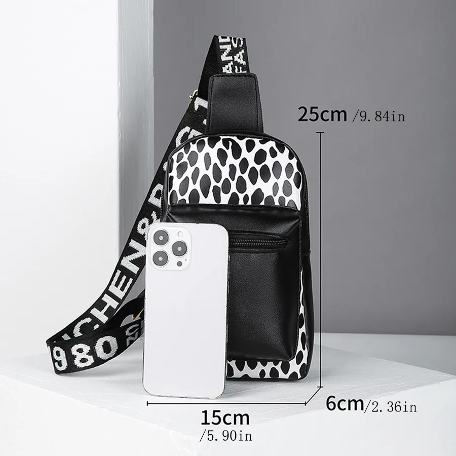 Fashion Trend  Leopard Print Sports Crossbody Chest Bag  Wholesale Bag display picture 2