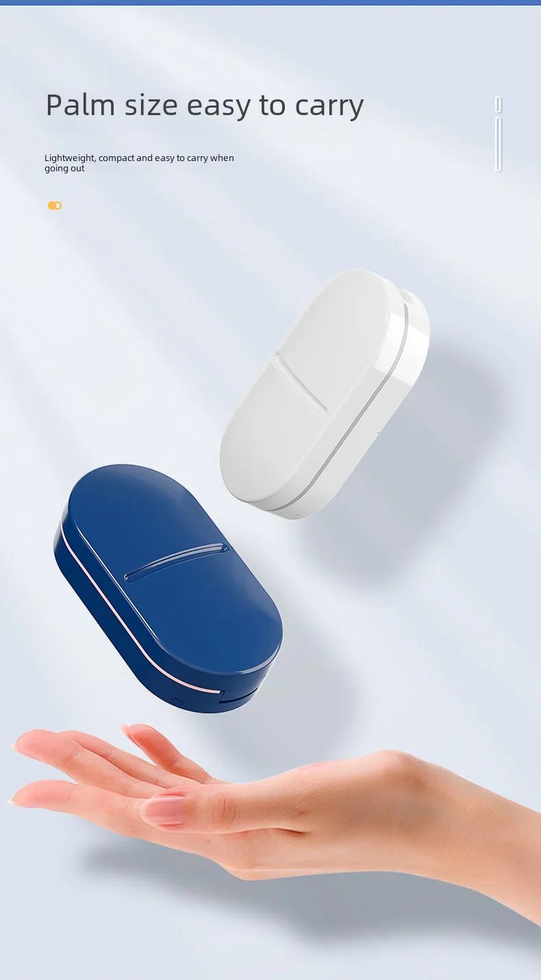 New Style Medicine Cutter Medicine Dispenser 1/4 Medicine Cutting Medicine One And Two Cutting Tablets Artifact Portable Medicine Storage Medicine Box display picture 7