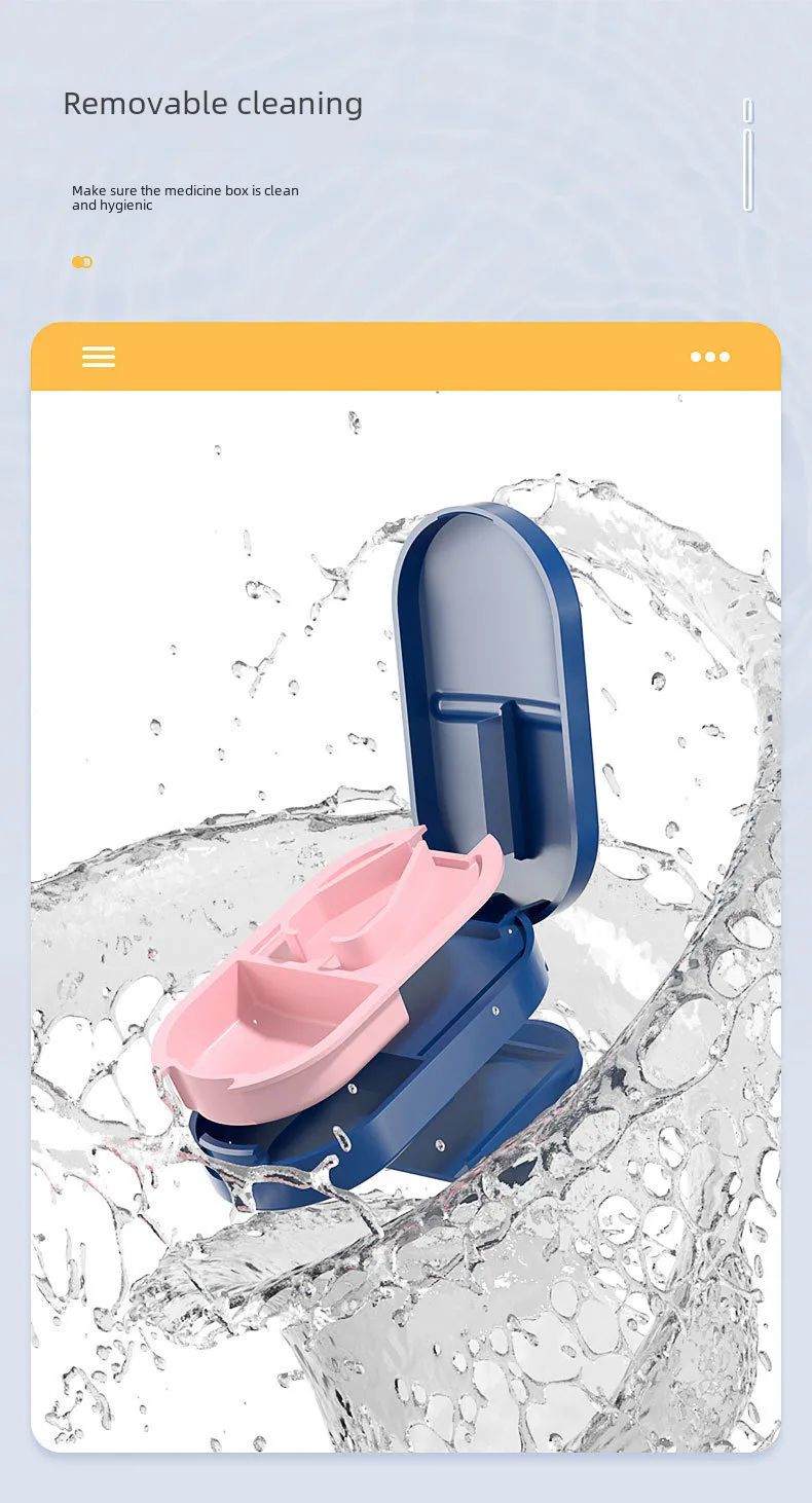 New Style Medicine Cutter Medicine Dispenser 1/4 Medicine Cutting Medicine One And Two Cutting Tablets Artifact Portable Medicine Storage Medicine Box display picture 9
