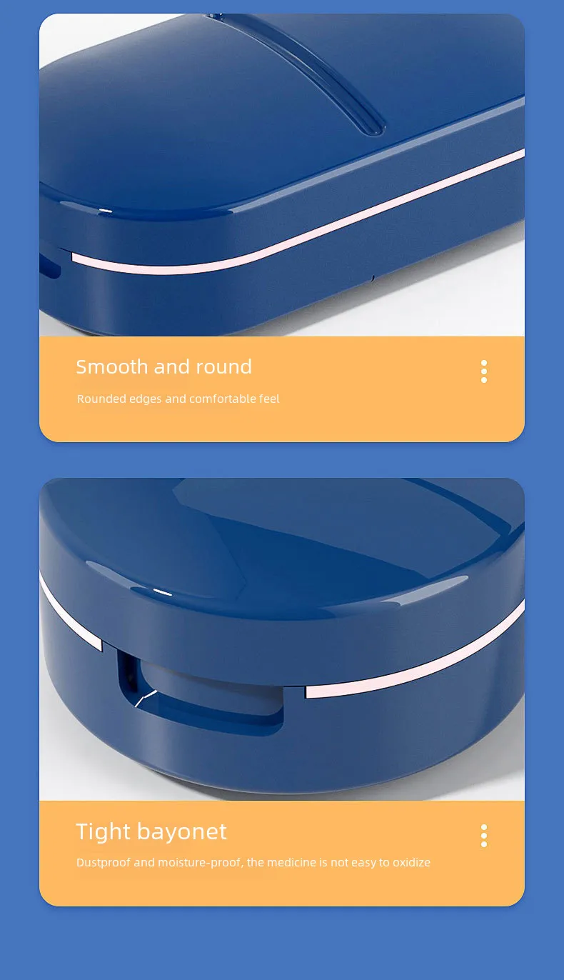 New Style Medicine Cutter Medicine Dispenser 1/4 Medicine Cutting Medicine One And Two Cutting Tablets Artifact Portable Medicine Storage Medicine Box display picture 13