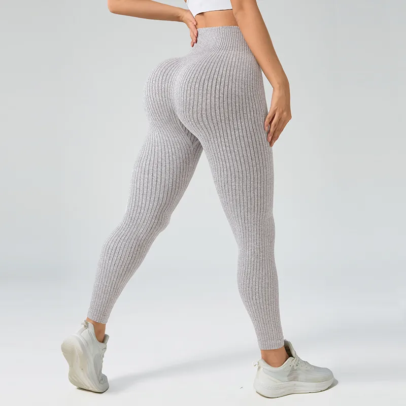 Fitness Lady Sexy Solid Color Nylon Spandex Polyester Active Bottoms Sweatpants display picture 1