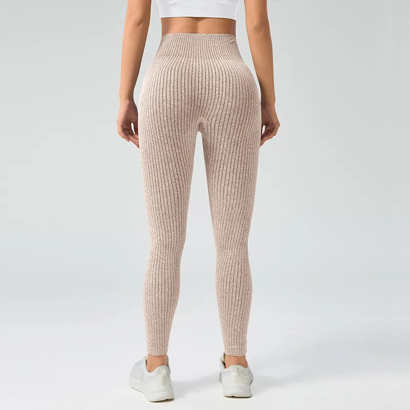 Fitness Lady Sexy Solid Color Nylon Spandex Polyester Active Bottoms Sweatpants display picture 8