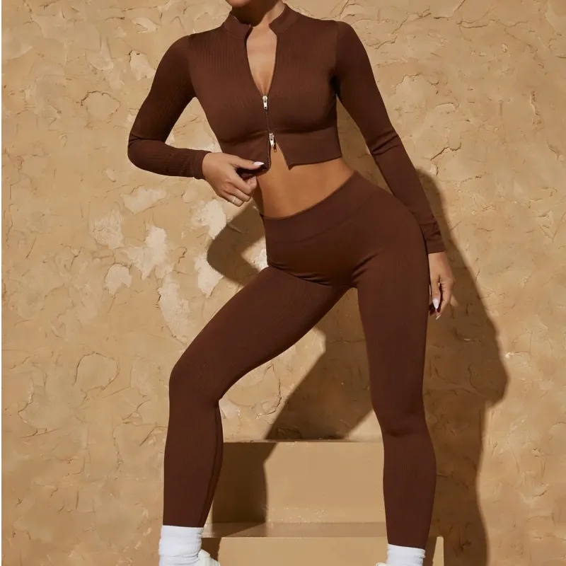 Casual Fitness Basic Solid Color Nylon Spandex Racerback Neck Tracksuit Racerback Tank Tops Skinny Pants display picture 22