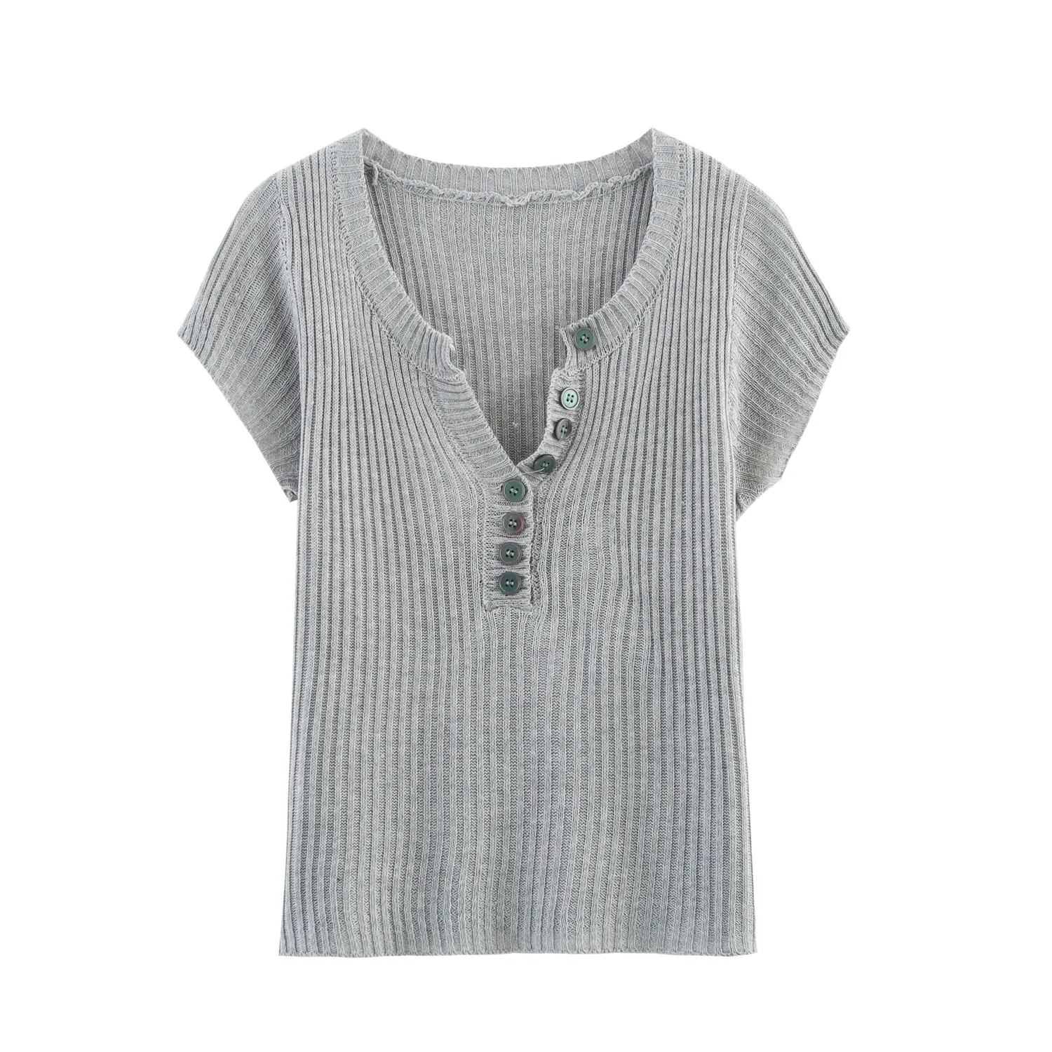 Women's T-shirt Short Sleeve Sweaters & Cardigans Elegant Solid Color display picture 4