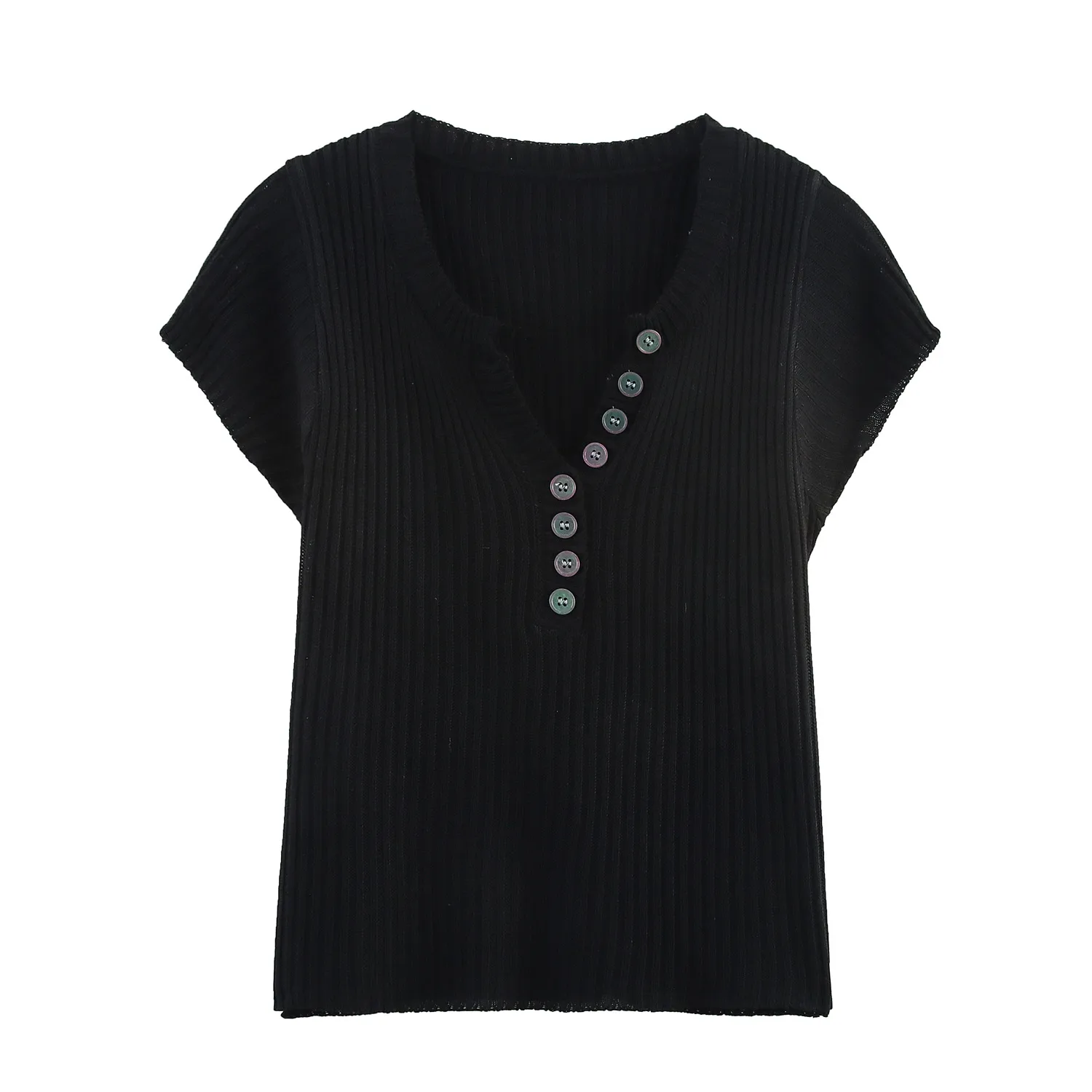 Women's T-shirt Short Sleeve Sweaters & Cardigans Elegant Solid Color display picture 2