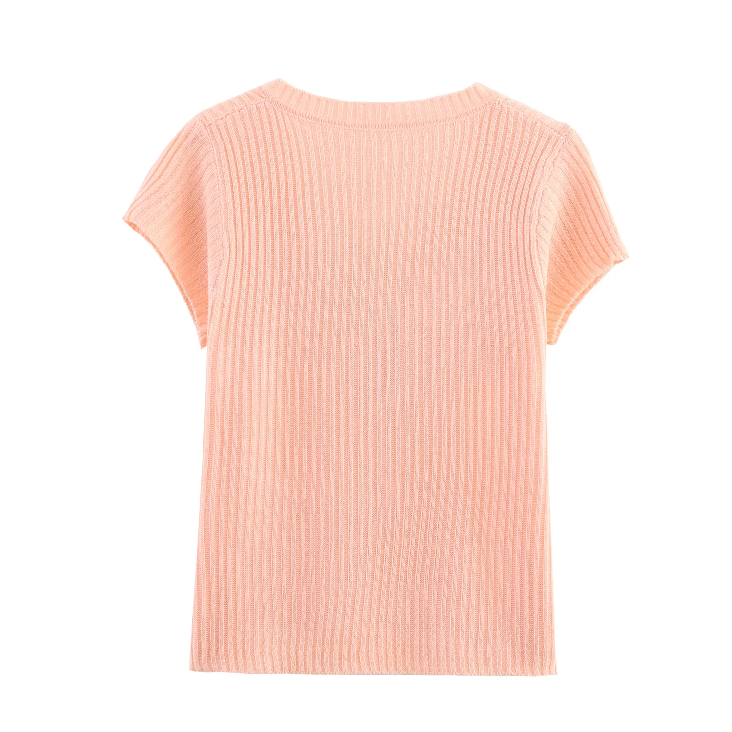 Women's T-shirt Short Sleeve Sweaters & Cardigans Elegant Solid Color display picture 7