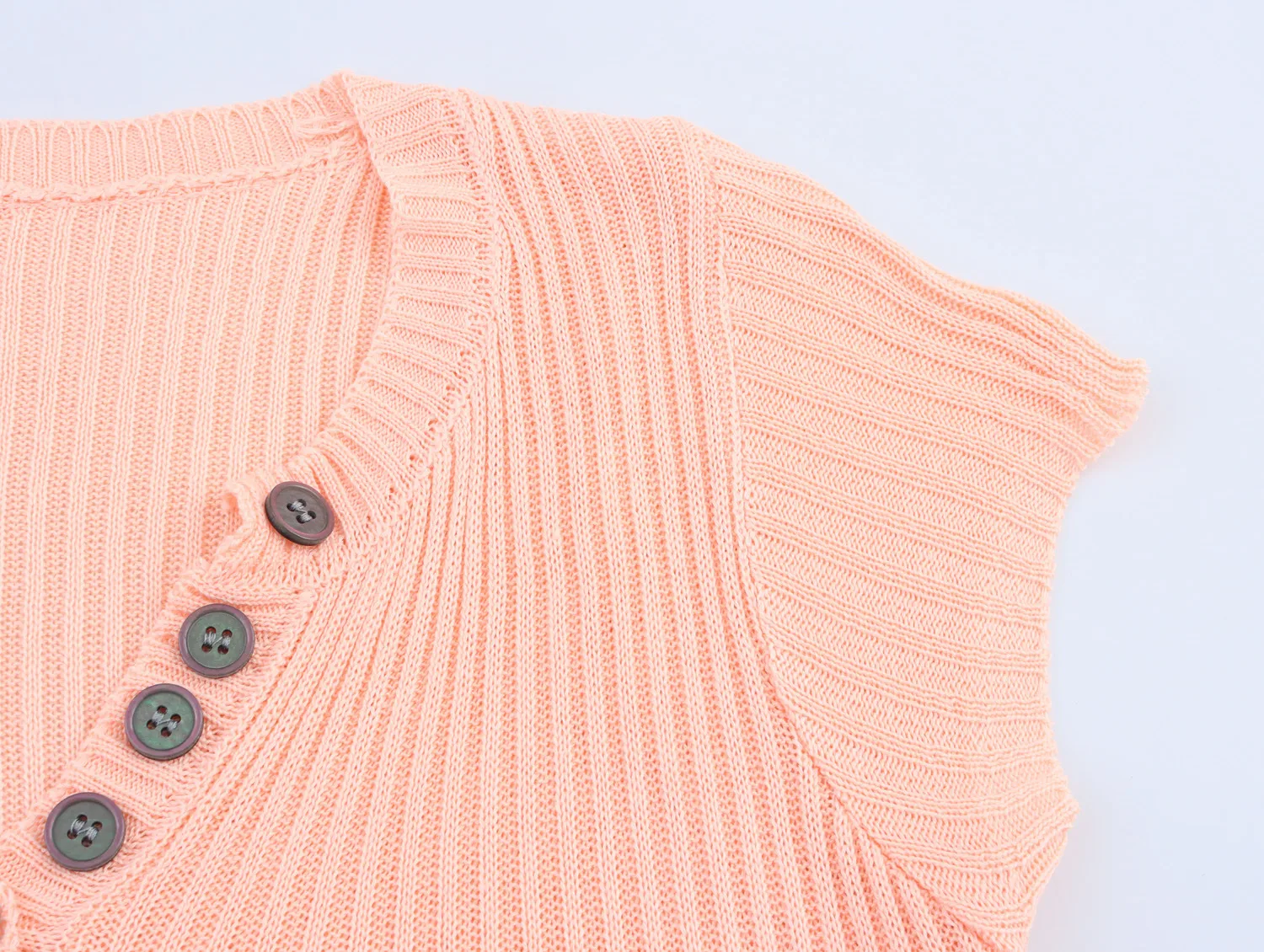 Women's T-shirt Short Sleeve Sweaters & Cardigans Elegant Solid Color display picture 9