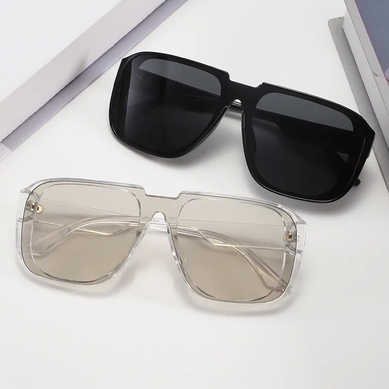 Business Luxurious Oval PC UV400 Protection Resin Oval Frame Full Frame Glasses display picture 1