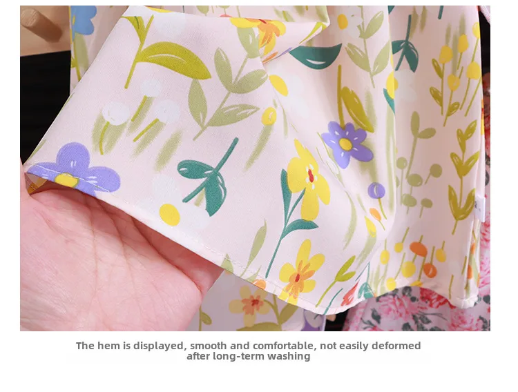 Girl's Floral Dress A- Shaped Western-style Cute Princess Dress Children's Eagles Dress Summer Dress Children's Class A Dress display picture 17
