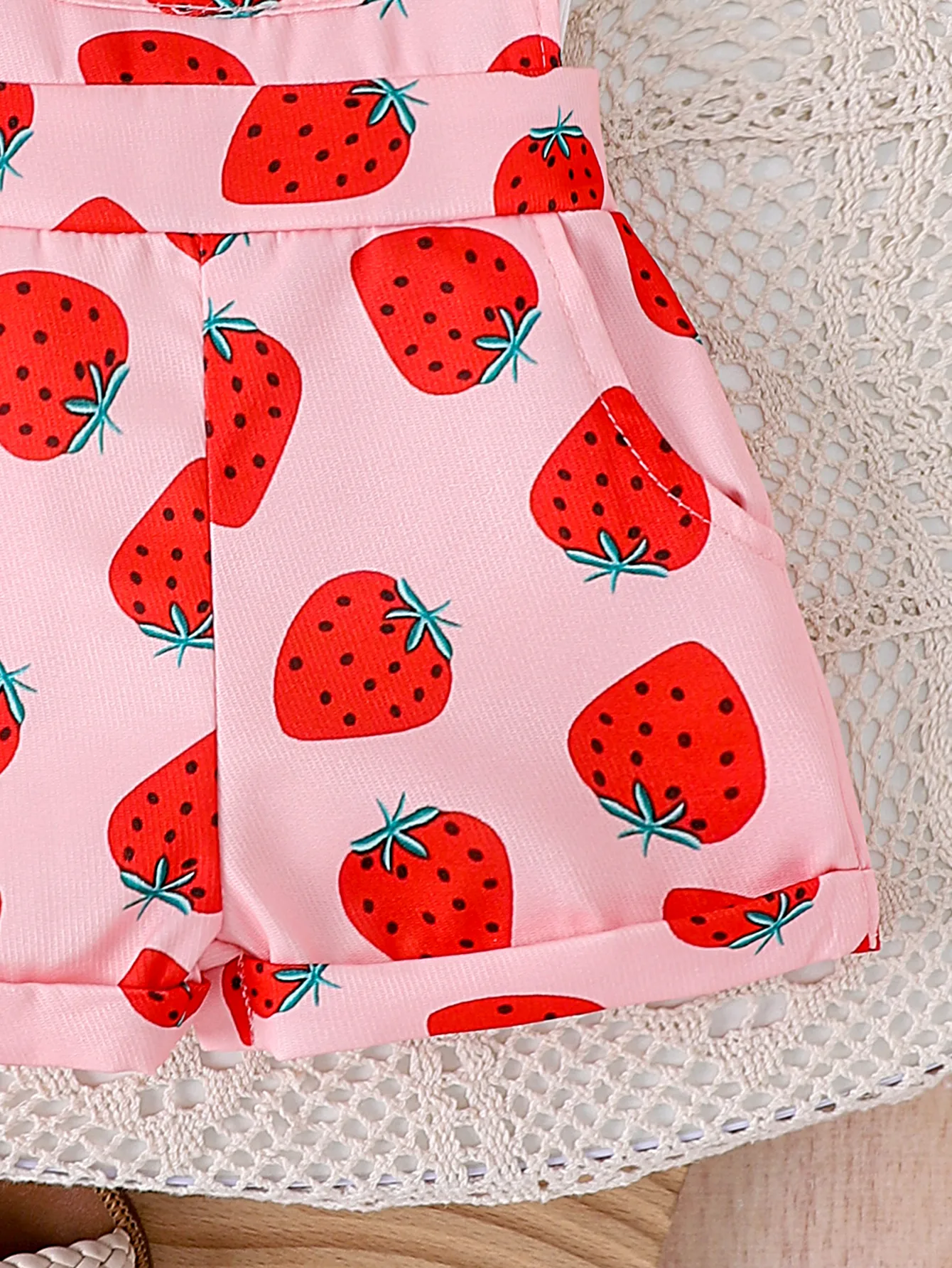 Foreign Trade  Europe And The United States Summer Girls Baby Girls Suit Baby Children's Flying Sleeve Short Sleeve Hare Printed Sleeve Pants display picture 6