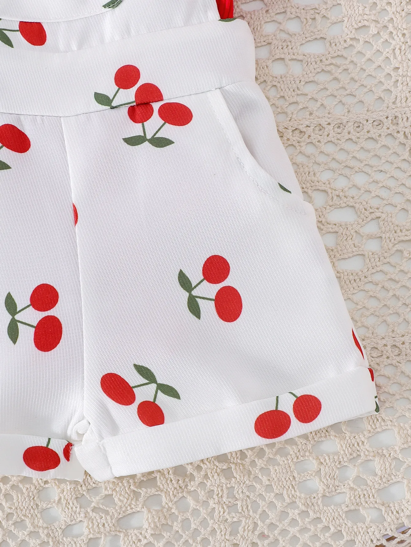 Foreign Trade  Europe And The United States Summer Girls Baby Girls Suit Baby Children's Flying Sleeve Short Sleeve Hare Printed Sleeve Pants display picture 13